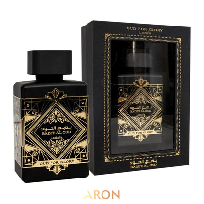 Fragancia Inspirada en Lattafa Bad3 Al 0ud Of Gl0ry